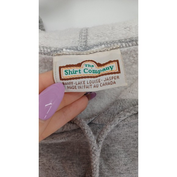 The Shirt Company Pullover Sweater Men's Large/G Hooded Gray CANADA" - Picture 4 of 10